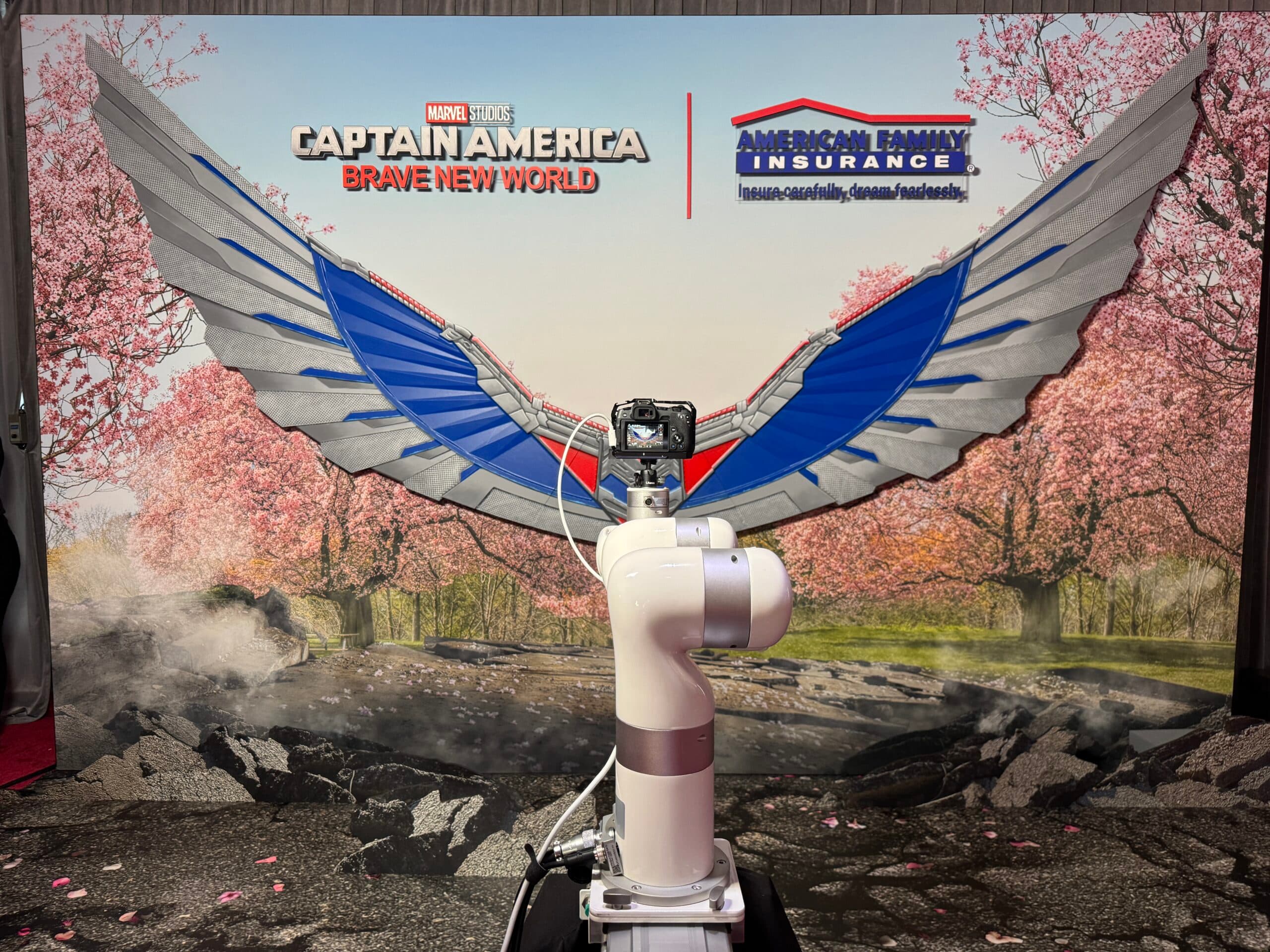 Lights, Camera, Action: The Glam Cam at the Captain America: Brave New World Premiere highlight