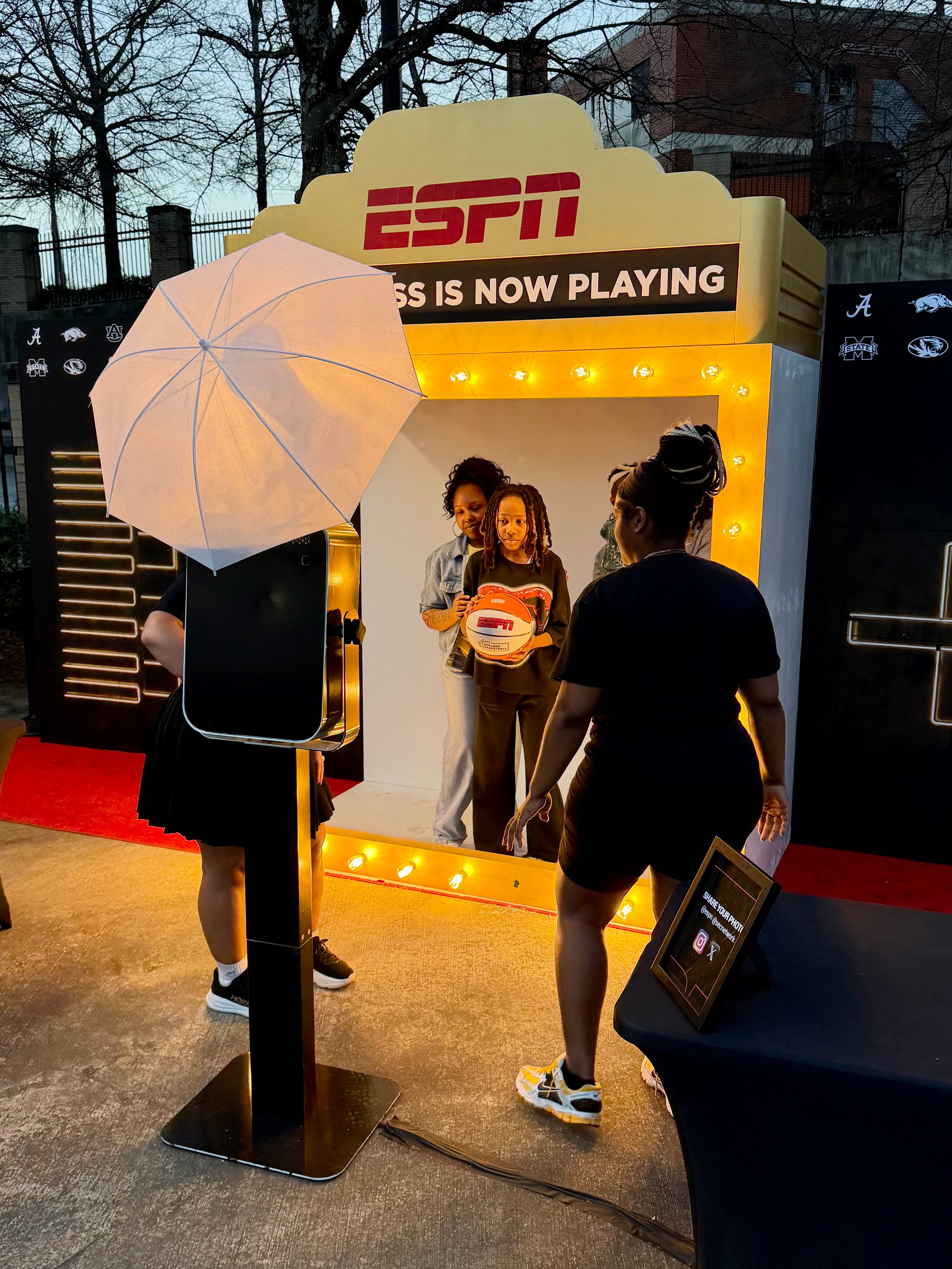 Center Stage: ESPN Magazine Photo Experience at the SEC Women's Tournament highlight