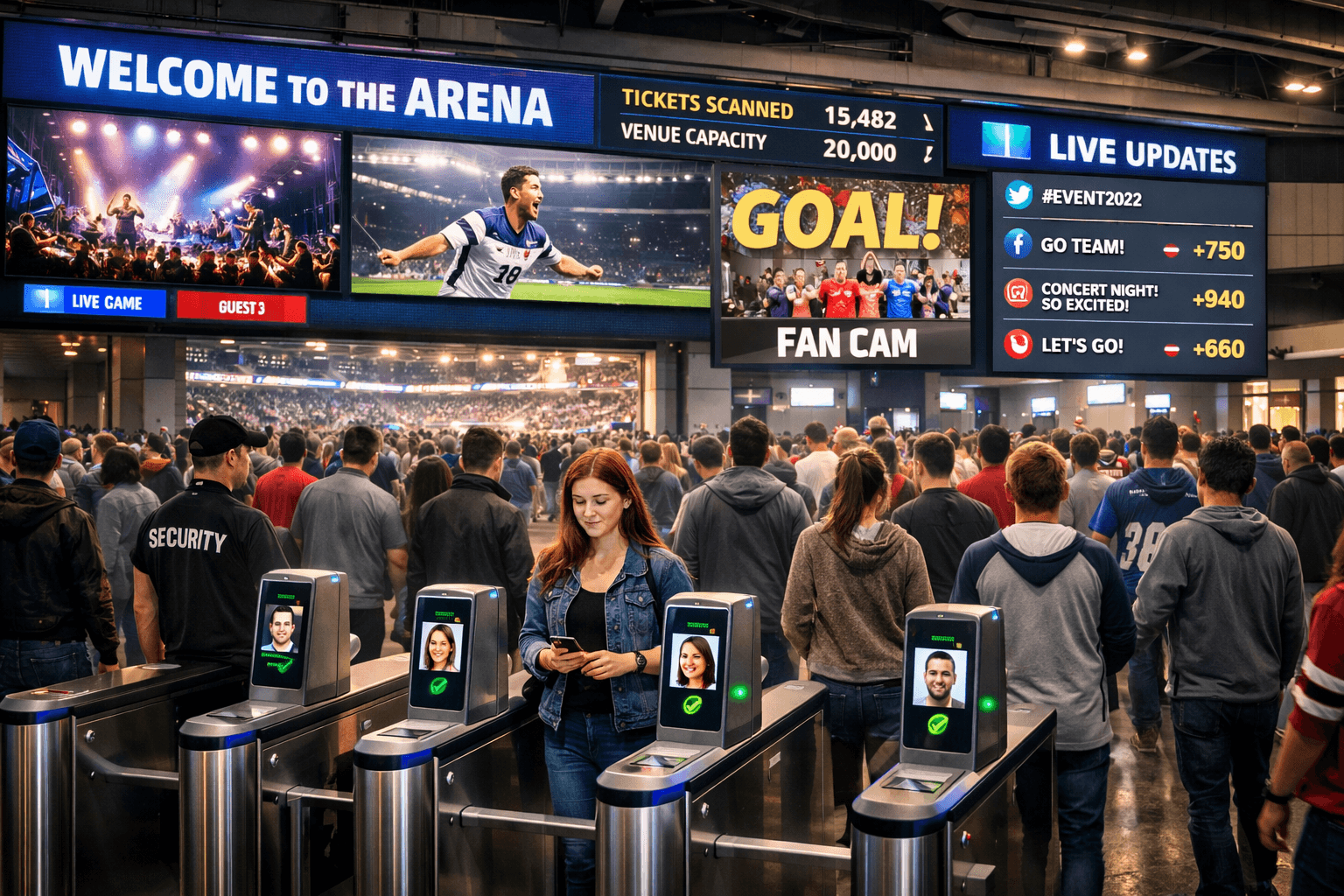 Sports and entertainment event space photo